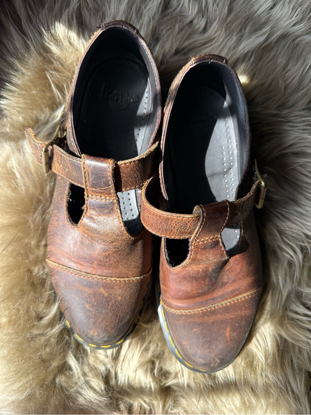 Dr Marten Leather Mary Jane Shoes - Picture 3 of 7